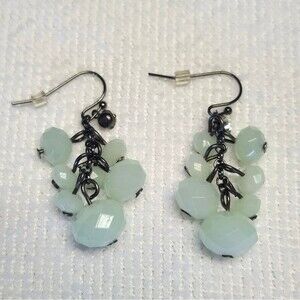 Elegant Mint Green Dangle Earrings